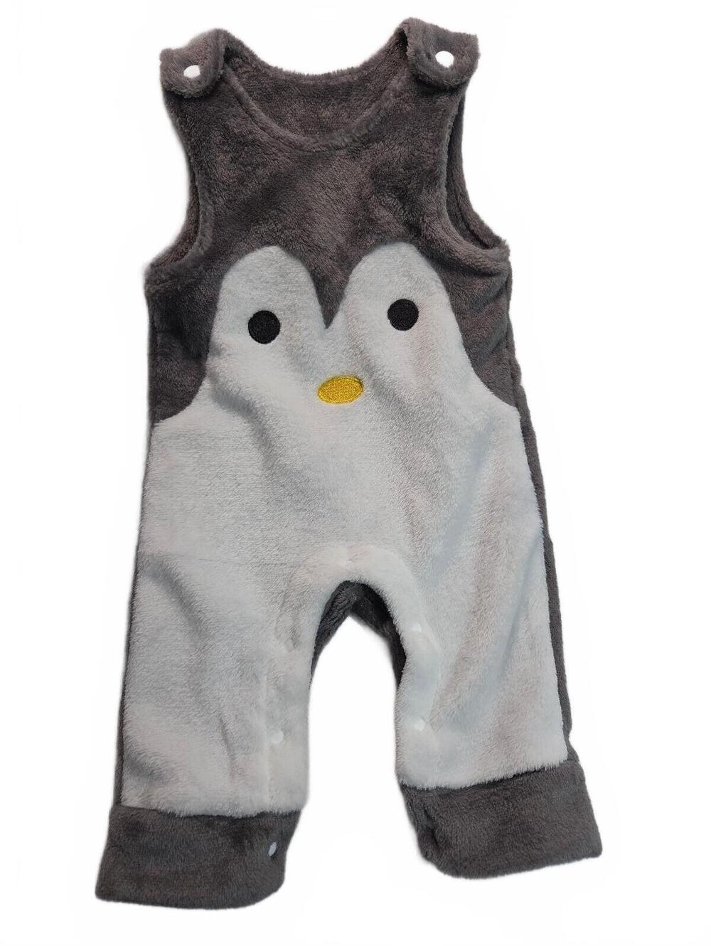 Adorable Baby Penguin Plush Romper Overalls